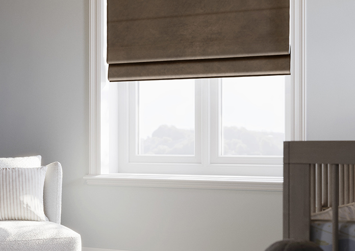 Odessa Velvet, Espresso - Roman Blind - Image 5